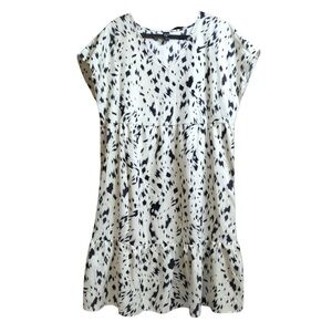 Emery Rose XL - Black and White Patterned Women's Dress